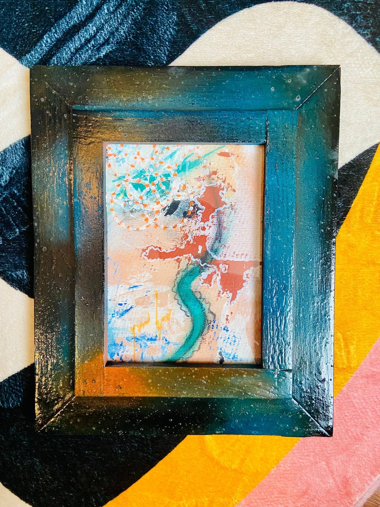 Abstract Expressionism on Paper - Funky Wolf