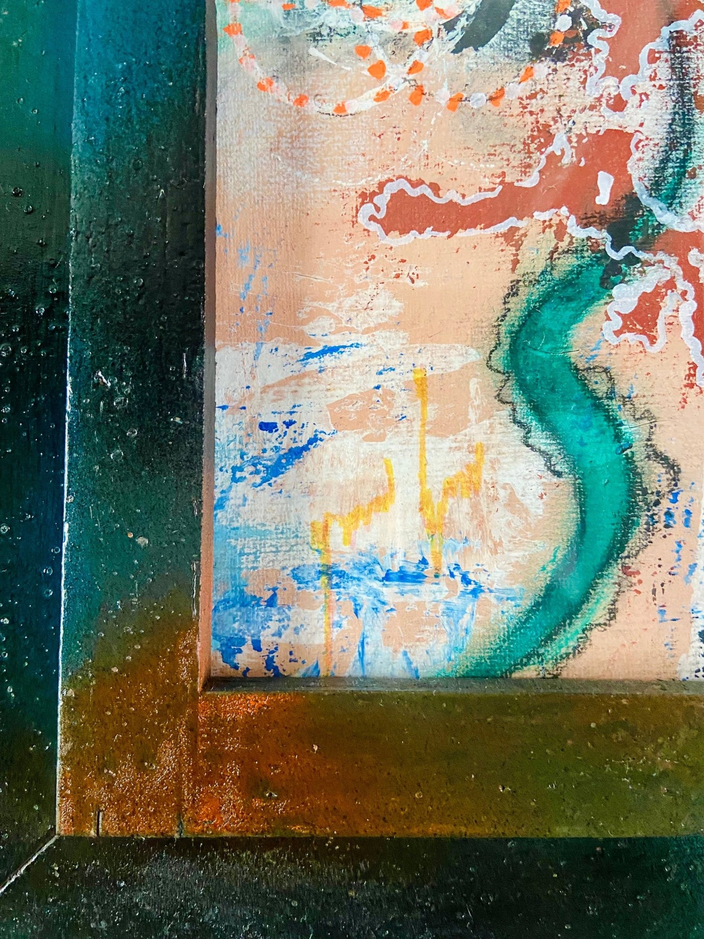 Abstract Expressionism on Paper - Funky Wolf