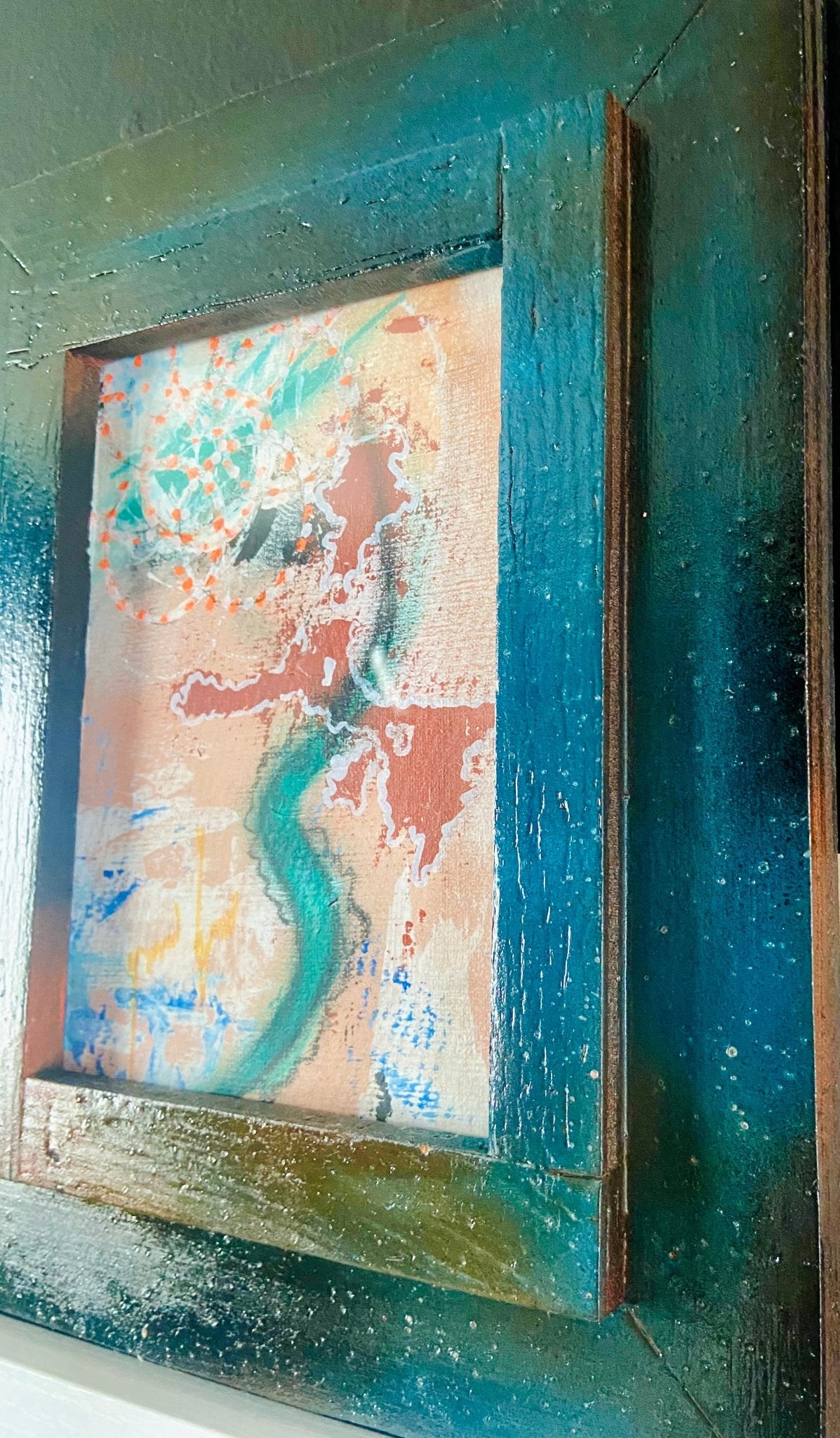 Abstract Expressionism on Paper - Funky Wolf