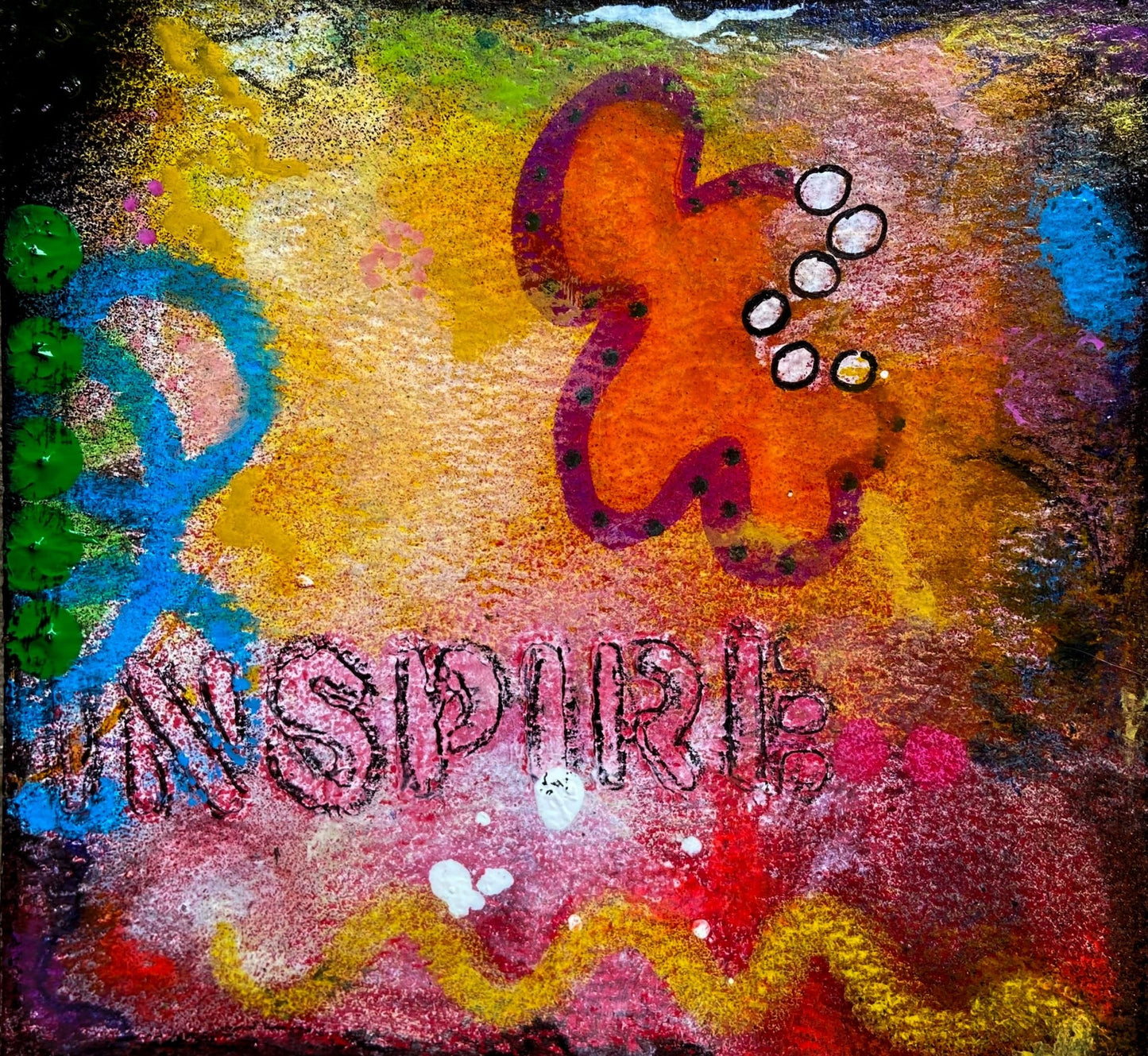 Tiny colorful wall art