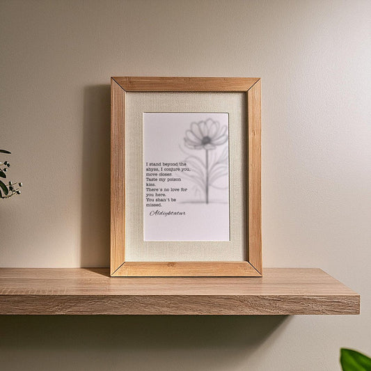 Printable poetry wall art