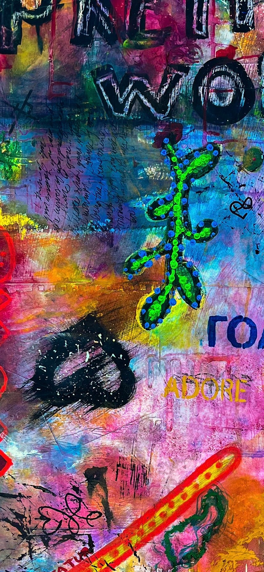 Original artwork on large canvas