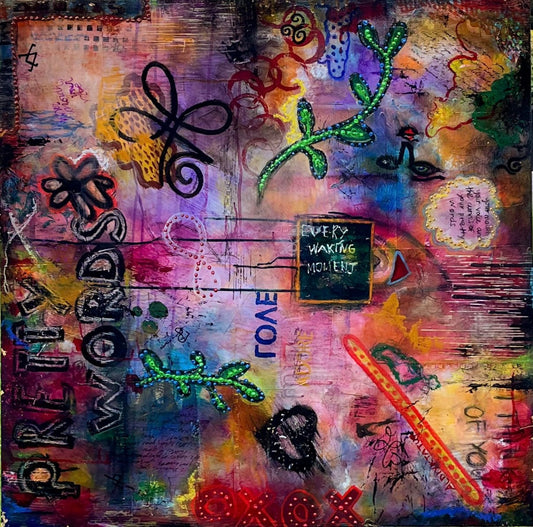 Large original abstract painting