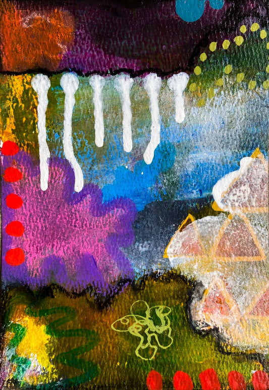 Colorful artwork on paper