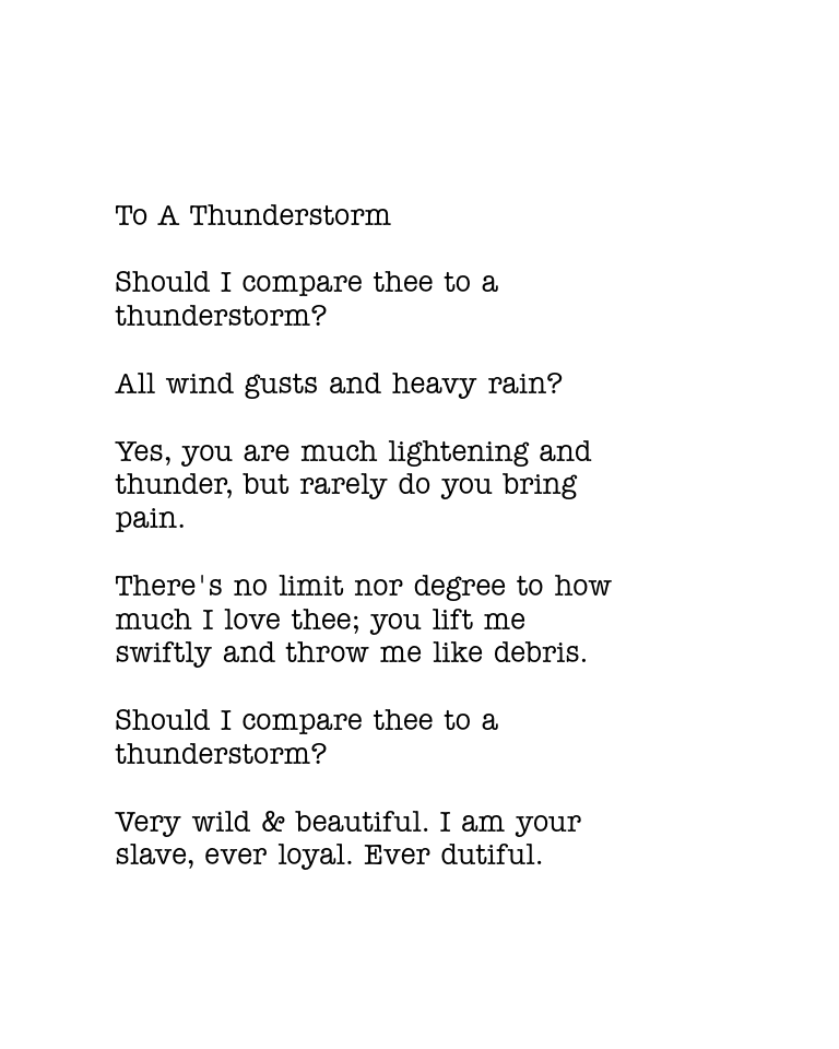 Personalized wedding poem