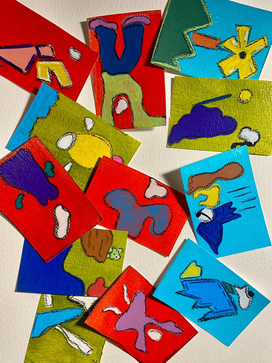 Mystery Mini Media Media Sketches - Funky Wolf