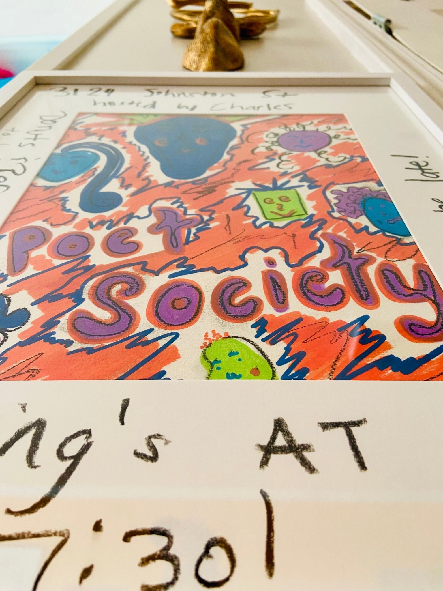 Original “Advertisement” Poster - Funky Wolf