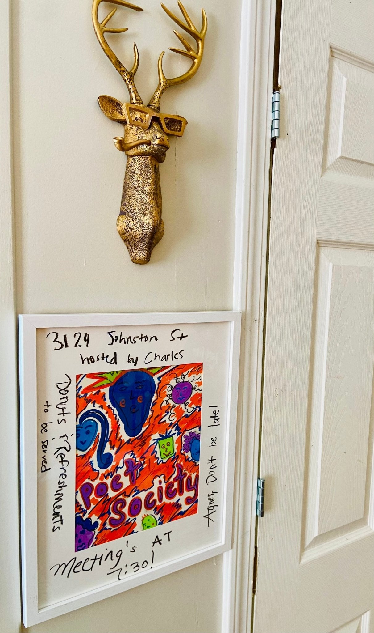 Original “Advertisement” Poster - Funky Wolf