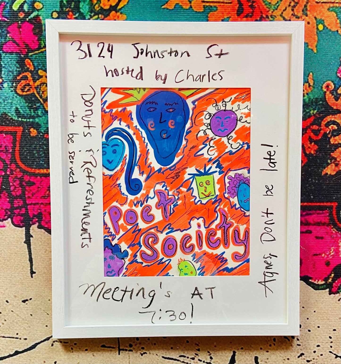 Original “Advertisement” Poster - Funky Wolf