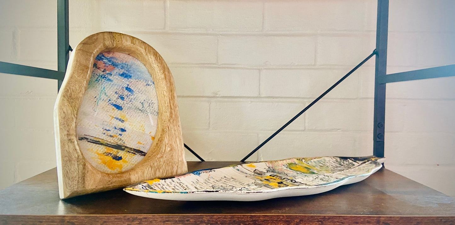 Painting Platter Short Story Set - Funky Wolf