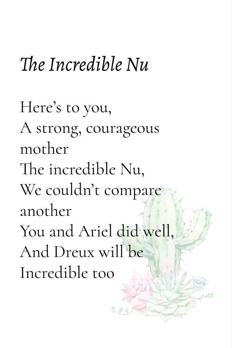 Personalized Poem - Funky Wolf